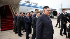 金正恩三專機齊飛飛臨北京突改航線(組圖)