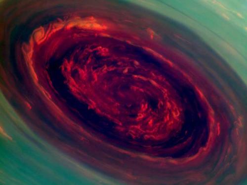 土星「玫瑰颶風」比地球颶風大20倍