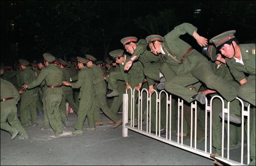 1989年六四事件中进入北京的军人。