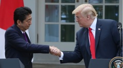 川普會晤安倍晉三稱川金會已做好準備(圖)