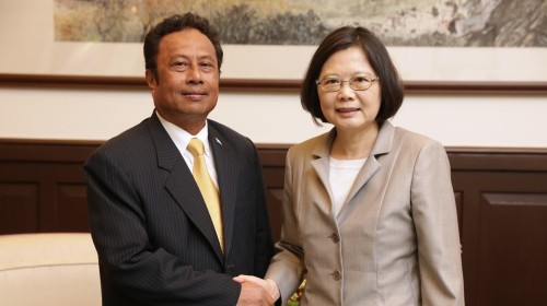 帛琉總統雷蒙傑索與中華民國總統蔡英文