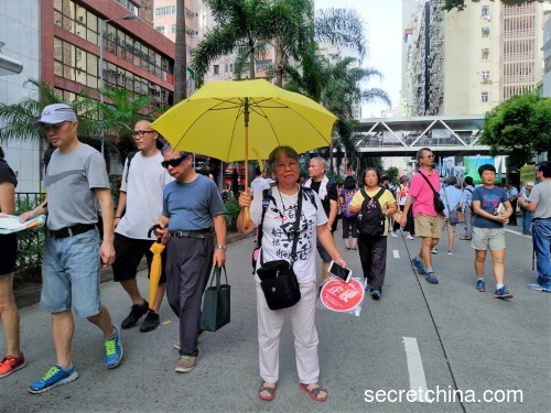 “结束一党专政”香港7.1五万人大游行