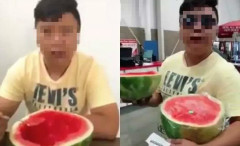 惹众怒华男把吃了一半的西瓜拿去退货还上网炫耀(组图)