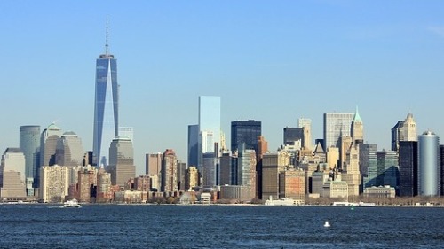曼哈顿的天际线景色