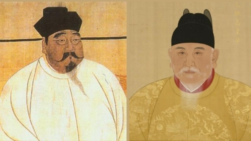 宋太祖赵匡胤（左）和明太祖朱元璋（右）非常重视百姓的信访。