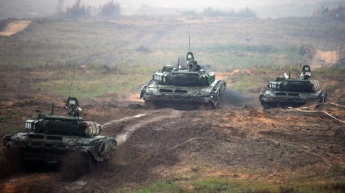 2017年俄罗斯与白俄罗斯联合军演。