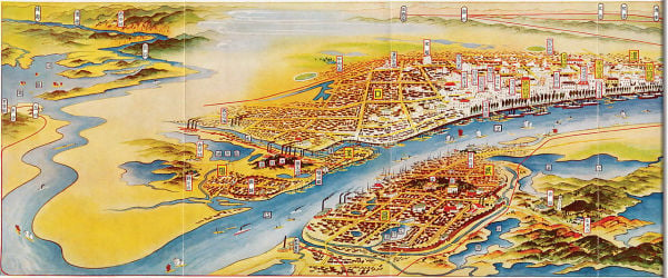 1930年日本人绘制的武汉三镇地图