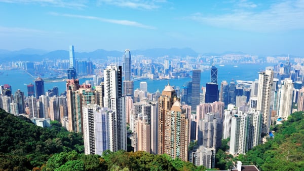 香港市容远景。
