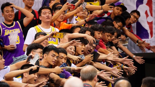  NBA 深圳 （图片来源: Getty Images图STR/AFP via Getty Images）