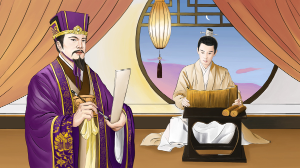 西汉学者刘向在《说苑‧敬慎》中记载了一个故事。