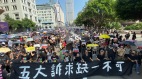 逾35万港人九龙大游行追究港警暴力(组图)