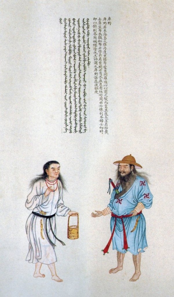 清代古图画中居然发现古老卍字符
