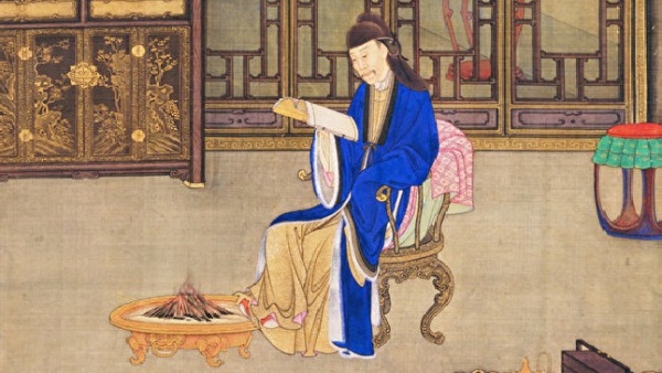 清世宗雍正皇帝研讀史冊，孜孜不倦。（圖片來源：公有領域）