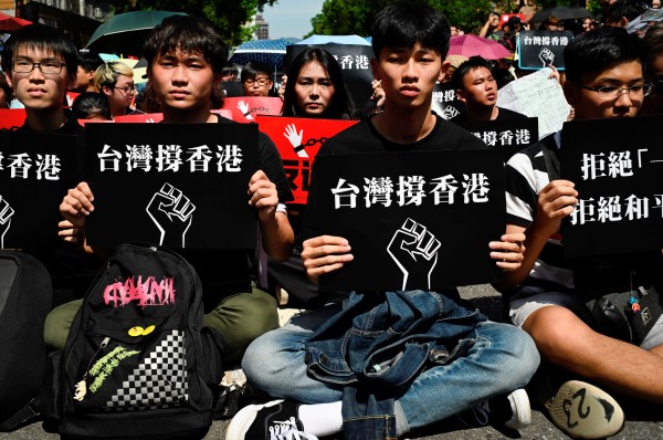 支持香港民众抗争的台湾人。