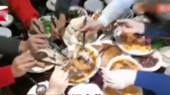 中國鬧豬荒喜宴搶豬腳驚人畫面曝光(視頻圖)