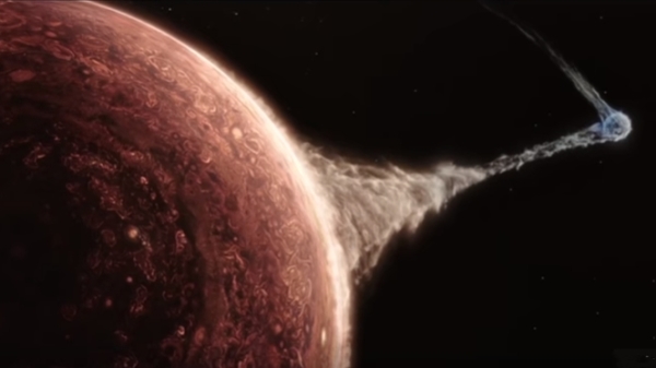 电影里莫名奇妙地来了个木星引力波动。