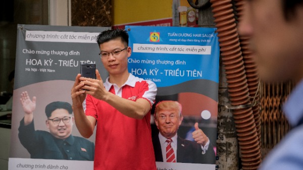 美國總統川普與朝鮮領導人金正恩的第二次峰會將於2月27日至28日在越南首都河內舉行，越南流行新髮型（圖片來源：Linh Pham / Getty Images）