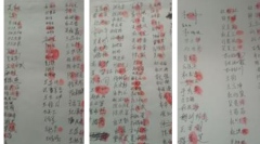 一對法輪功夫婦被關押全村205人按手印營救(組圖)