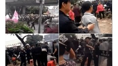 中國村民抗議官員私賣耕地公安武力鎮壓(圖)
