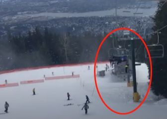 男孩从滑雪场吊车跌出！这个举动救了他