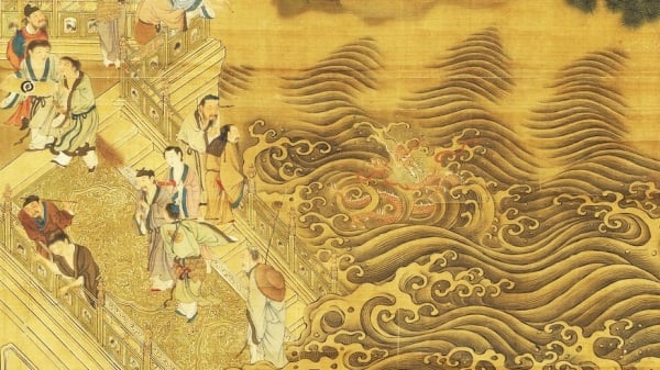 中国的历朝历代出现了不少得道成仙者。仇英的《群仙会祝图》。