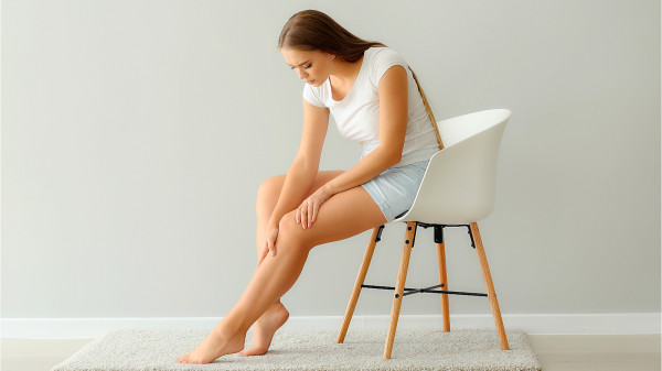 揉小腿肚可以使血液順暢地運行全身，身體自然健康。
