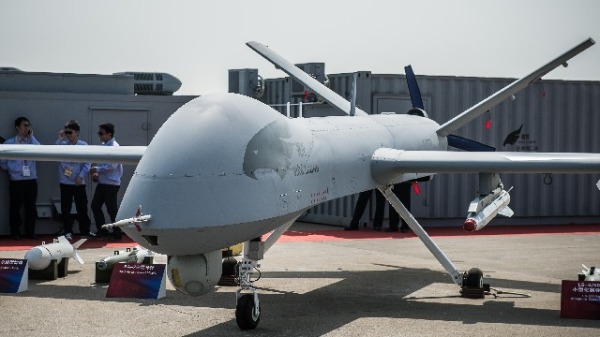 2012年11月13日，中国制造的无人机在珠海第九届中国国际航空航太博览会期间展出。