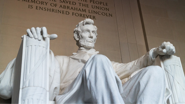 亚伯拉罕．林肯，美国历史上最伟大的总统之一。