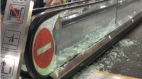 傳上海機場手扶梯玻璃「整片擠爆」(組圖)