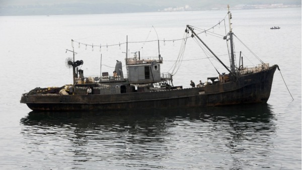 朝鲜渔船示意图