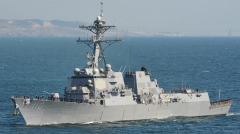 強調國際海峽地位美國軍艦再過台灣海峽(組圖)