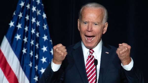 前美国副总统拜登（Joe Biden）（图片来源：SAUL LOEB/AFP/Getty Images）