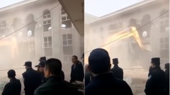 拒入中共教會善心教堂遭強拆民眾痛哭(視頻組圖)