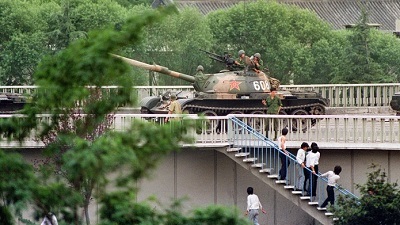 六四期间北京街头的坦克