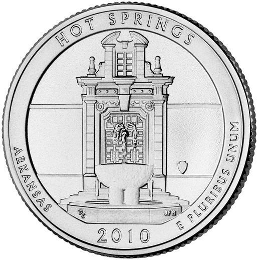 阿肯色州温泉国家公园流通纪念币