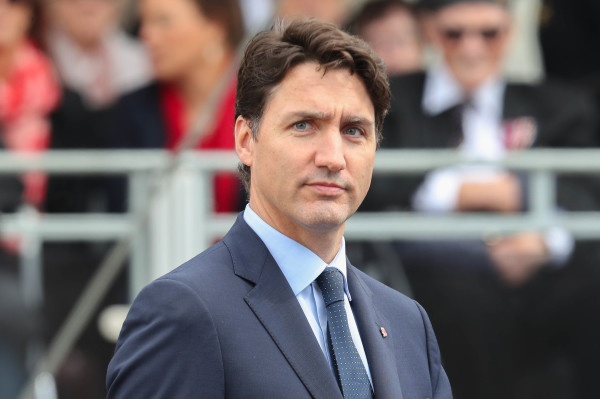 2019年6月5日，加拿大总理特鲁多出席在英国朴茨茅斯举行的诺曼底登陆75周年活动。