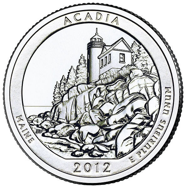 缅因州阿科底亚国家公园流通纪念币