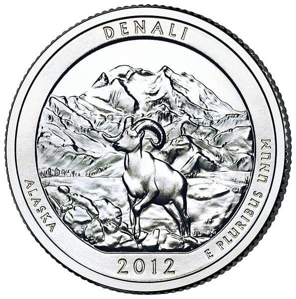 阿拉斯加州迪那利国家公园流通纪念币