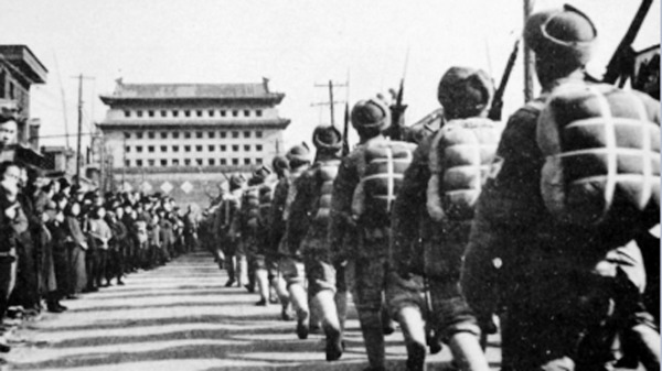 中共軍隊進入北京城