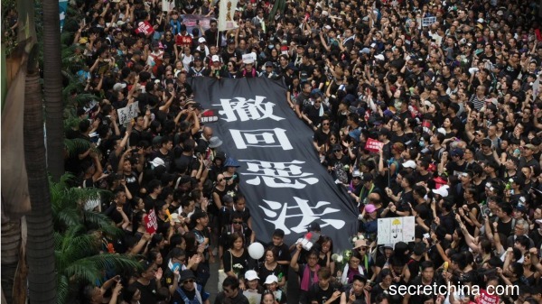 「保衛香港」高掛獅子山網友聲援反送中