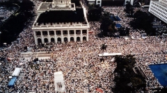 1989年香港首次出现百万人大游行(组图)