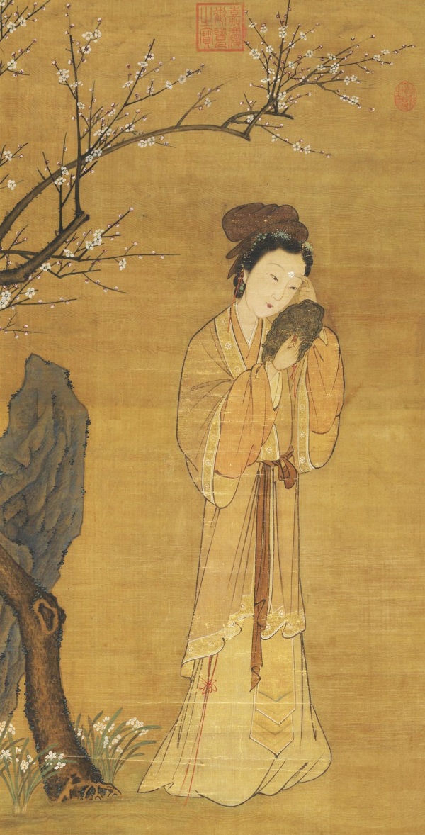 胭脂凸顯中國古典美女的形象，功不可沒。古代女子圖。