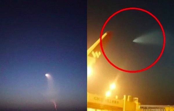 6月1日和2日两个晚上，有网友看到夜空划过不明飞行物体。