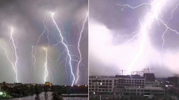 六四事件30週年，北京出現「六月飛雹」的異常天氣，大陸多個地區出現電閃雷鳴