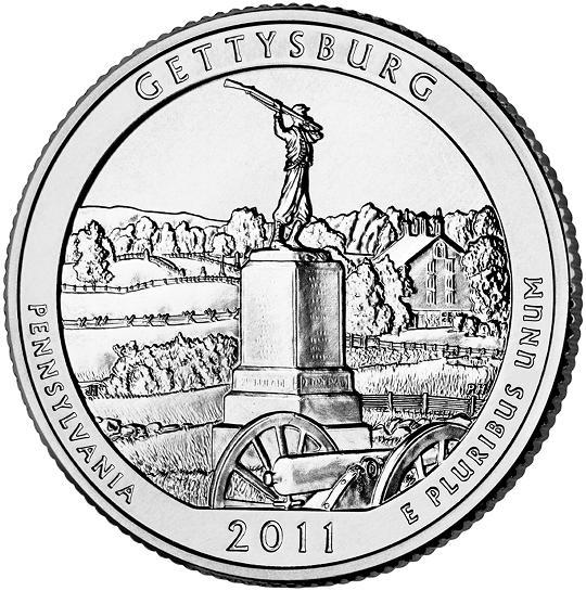 宾夕法尼亚州葛底斯堡国家军事公园流通纪念币