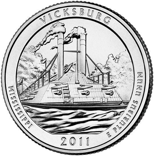 密西西比州维克斯堡国家军事公园流通纪念币