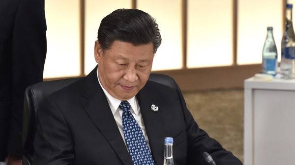 2019年6月29日，习近平在大阪 G20峰会上。