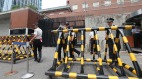 一名韩国人在日本驻韩大使馆前自焚(图)