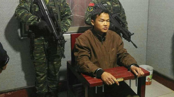 7月17日，為母親報仇而殺害三人的陝西省漢中市的張扣扣被執行死刑。（圖：南鄭警方發布）
