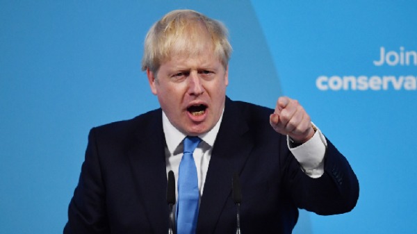 剛接任英國首相的約翰遜（Boris Johnson）。